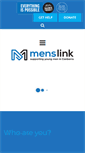 Mobile Screenshot of menslink.org.au
