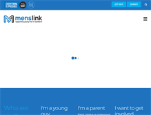 Tablet Screenshot of menslink.org.au